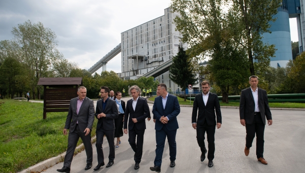 Predsednik Vlade RS in minister za infrastrukturo obiskala Premogovnik Velenje