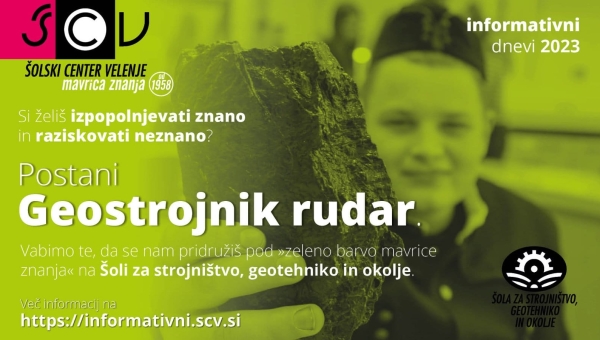 Informativna dneva Šole za strojništvo, geotehniko in okolje 2023